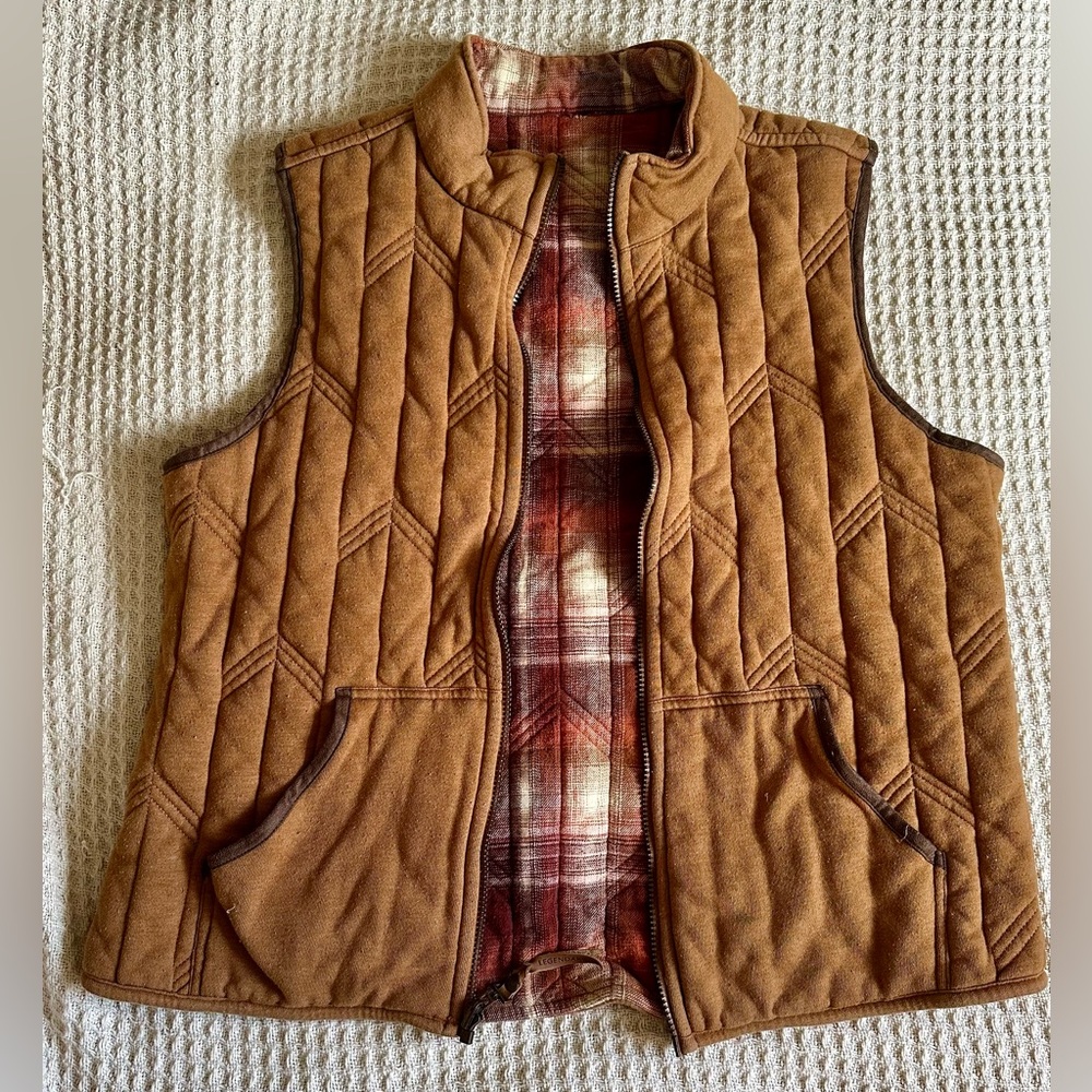 Legendary Whitetails Plaid Vest - Pumpkin Spice - Picture 3 of 6